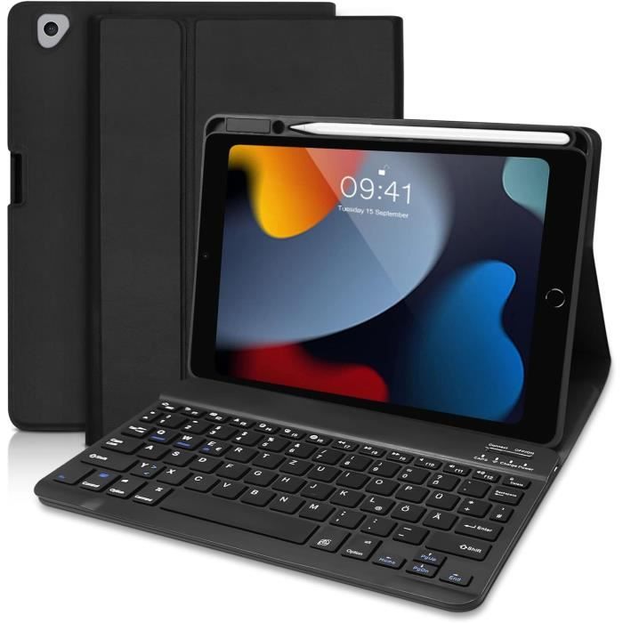 Housse Étui Support En Cuir Synthétique Pour Amazon Fire HD 8 (12e Génération 2024) Avec Stylo Inclus