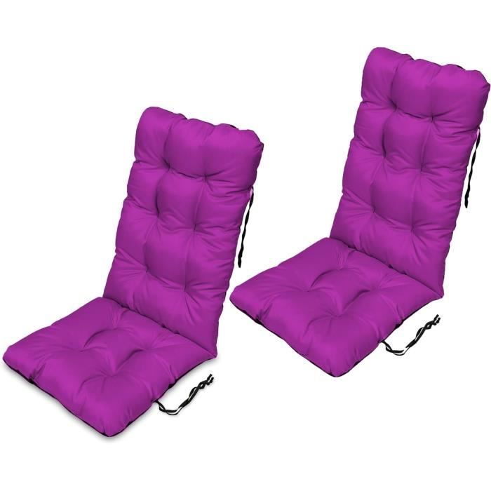 Coussin Chaise Longue Extérieur 170x50cm Rouge Antidérapant - Rembourrage Confortable Pour Jardin Terrasse Plage