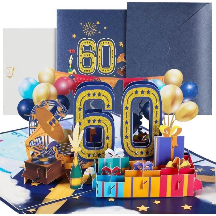 Carte D'Anniversaire Pop-Up 3D Papillon Et Fleurs - 18x18 Cm, Cadeau Fait Main Pour Femme, Maman, Amie - Avec Enveloppe