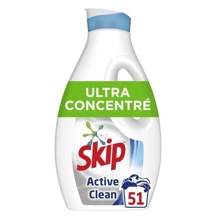 SKIP Concentré Active Clean - 51 Lavages - lot de 4 - Cdiscount  Electroménager