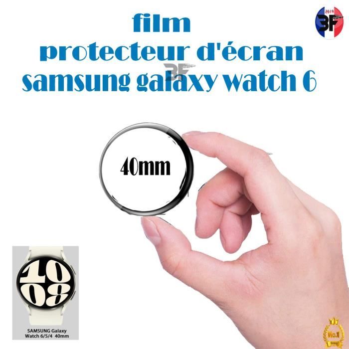 Protection D'écran Compatible pour Samsung Galaxy Watch 4 / Watch 5 / Watch 6 40mm Verre Trempé (Diamètre 41 mm), Protection Montre