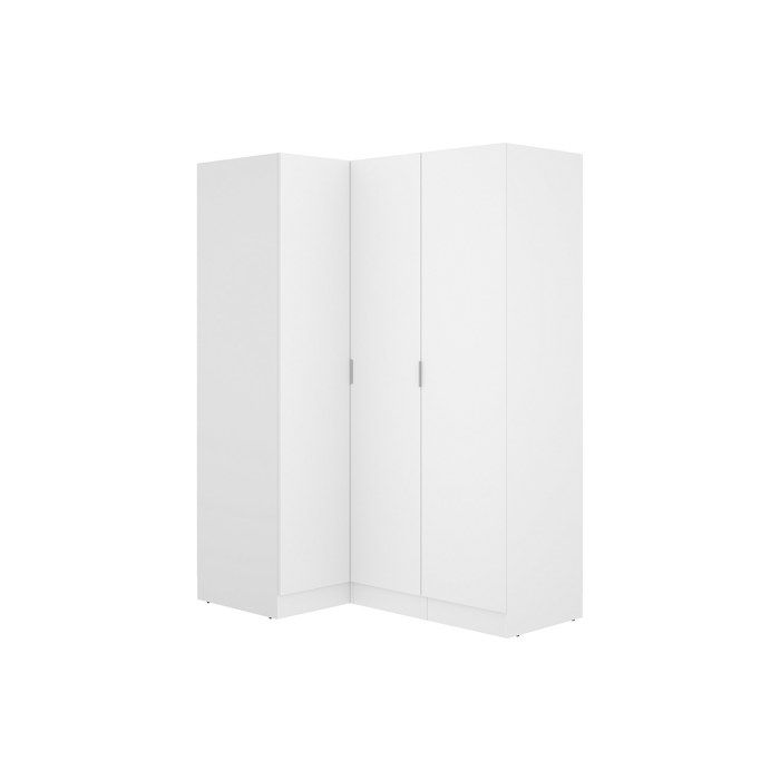 Armoire dangle 3 portes - L132 cm - Blanc - LISTOWEL