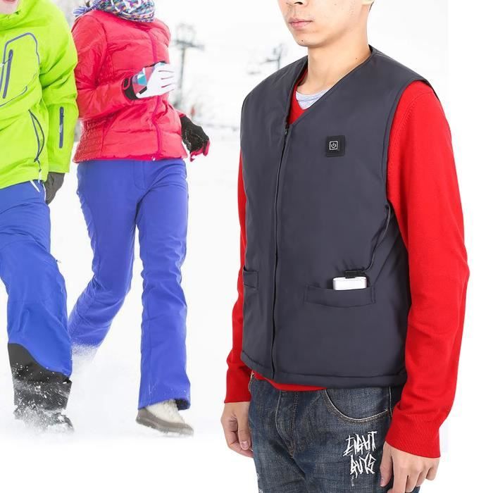 Veste Chauffante électrique USB Pour Enfants - 9 Zones Chauffantes, 3 Niveaux De Température