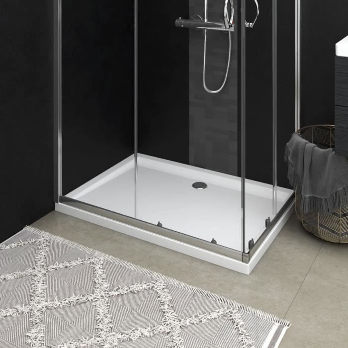 Receveur de douche rectangulaire ABS Blanc 70x100 cm 148906
