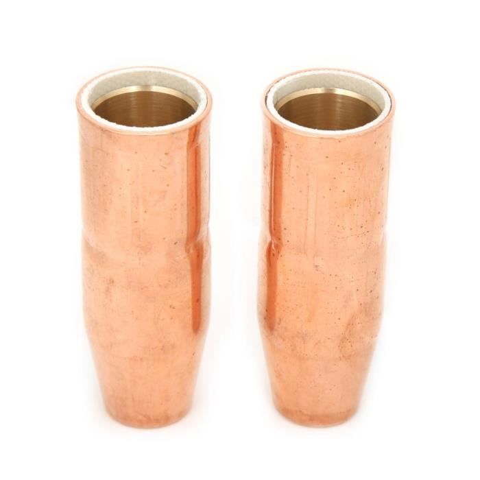 Lot De 2 Buses Soudage PP/PVC Ovale 5x10mm + Ronde 8mm - Tête De Pistolet Thermique En Acier Inoxydable Haute Qualité