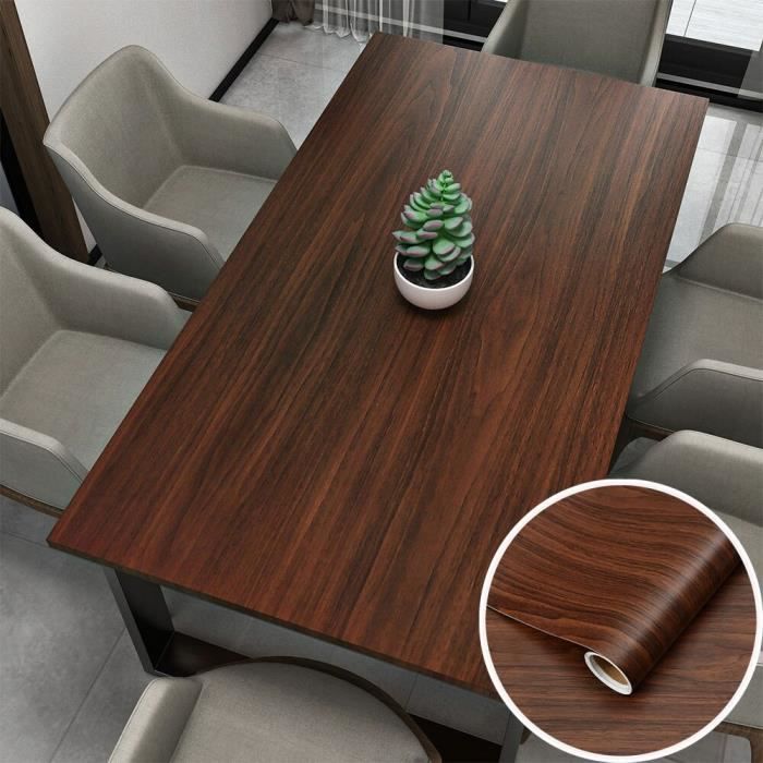 Panneaux Muraux Autocollants Bois Véritable Mosani - 1,04 M² - Gris-brun