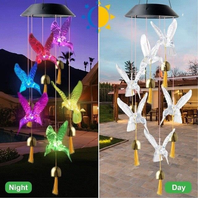 Colibris Solaires Décoratifs - Lot De 3, Flottants, Lumière LED - Pour Jardin, Terrasse, Décoration Extérieure - 9