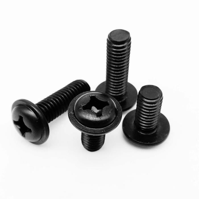 50pcs M3x8mm -Tête ronde Phillips encastrée en acier inoxydable avec ...