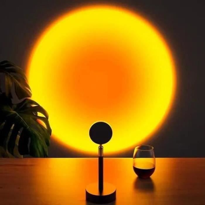 Lampe Projection Coucher de Soleil | Lumière Douce Ajustable