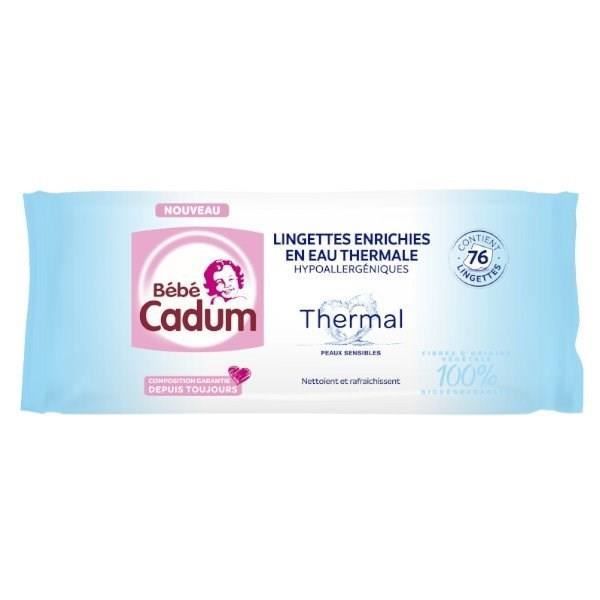 Bebe Cadum 76 Lingettes A L Eau Thermale Cdiscount Au Quotidien