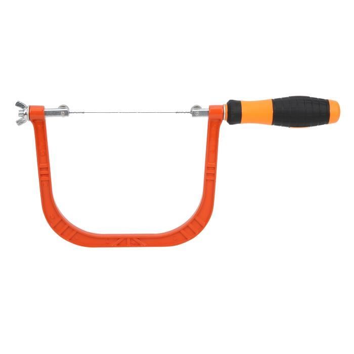 Scie à Chantourner électrique 1200W - Coupe Métal Et Bois, 0-45°, 185mm