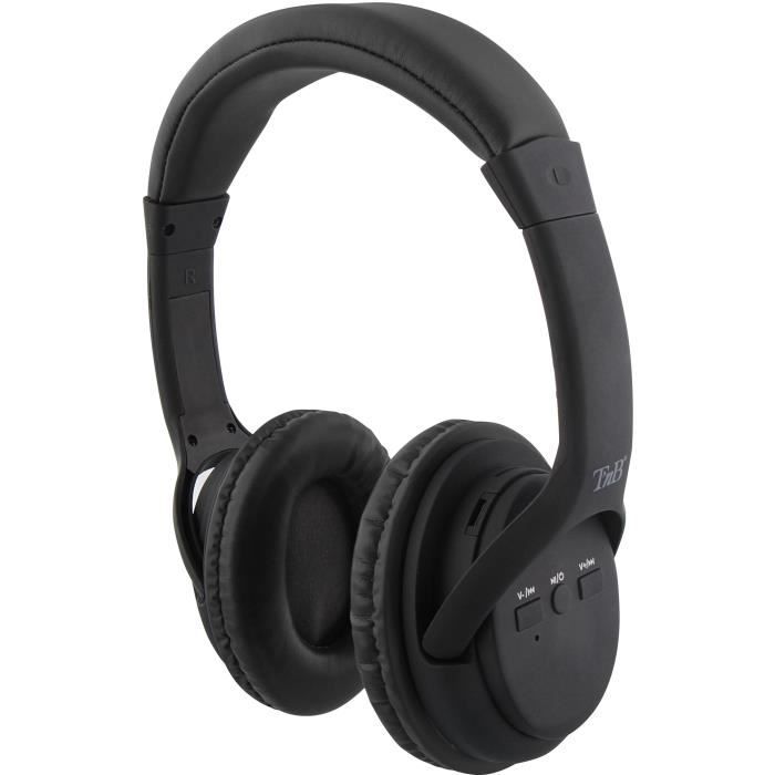 TNB CBHTAGBK CASQUE bluetooth HASHTAG - Noir