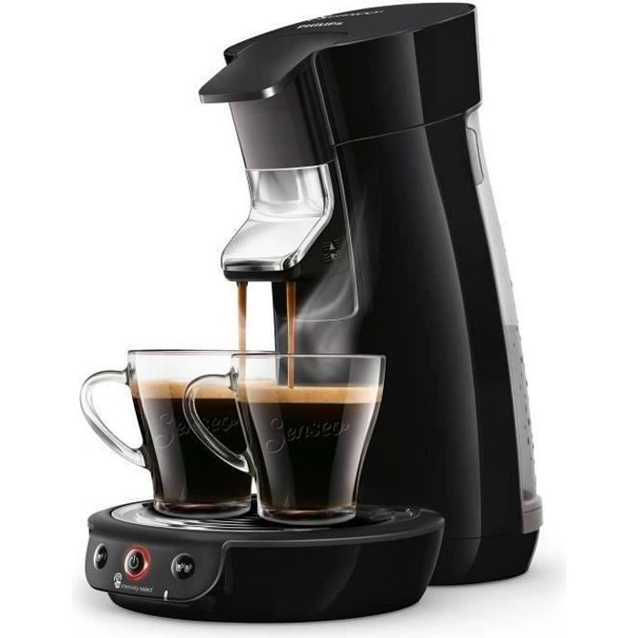 philips hd6563 61 senseo viva machine a cafe a dosette noir cdiscount electromenager