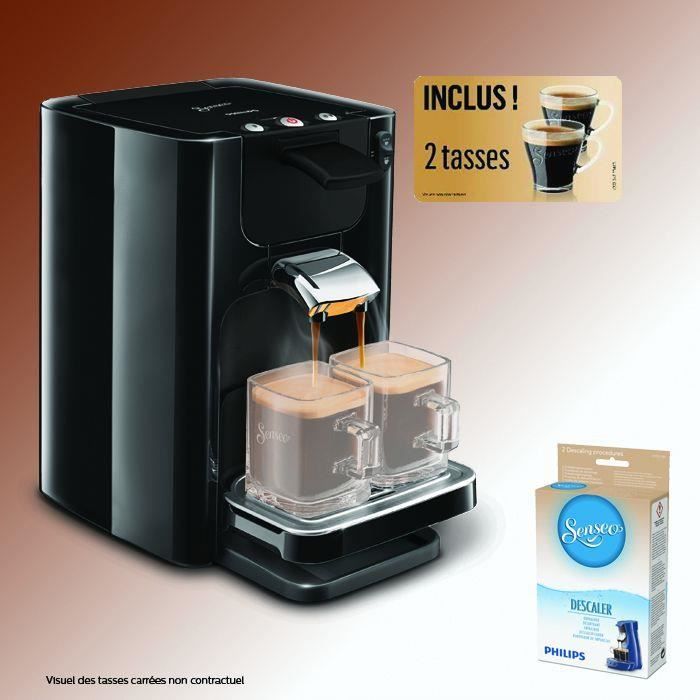 philips hd7866 62 machine a cafe a dosettes senseo quadrante avec 2 tasses et 6 mois de detartrant offerts noir cdiscount electromenager