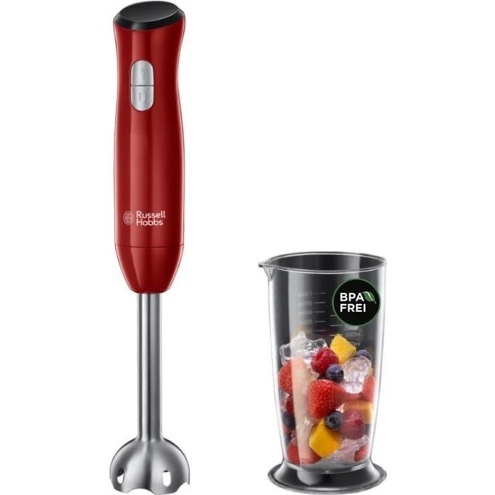 mixeur plongeant russell hobbs desire - bol 500ml - 2 vitesses - anti-eclaboussure