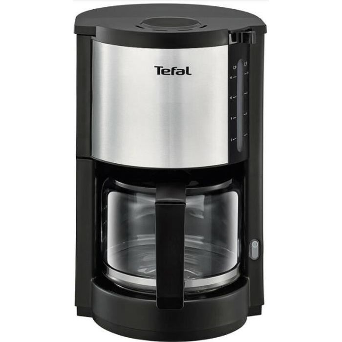 Tefal Cafetière filtre Includeo, facile à utiliser pour droitiers et  gauchers, 1,25 L, 10 à 15 tasses, Porte-filtre double poignée ergonomique  facile