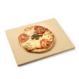 Plaque pizza - BARBECOOK - QUISSON/SIESTA - Gaz - Argile réfractaire - 43 x 35 cm-1