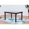 Table extensible en aluminium - BRESCIA - CONCEPT USINE - Design moderne - Plateau en verre-1