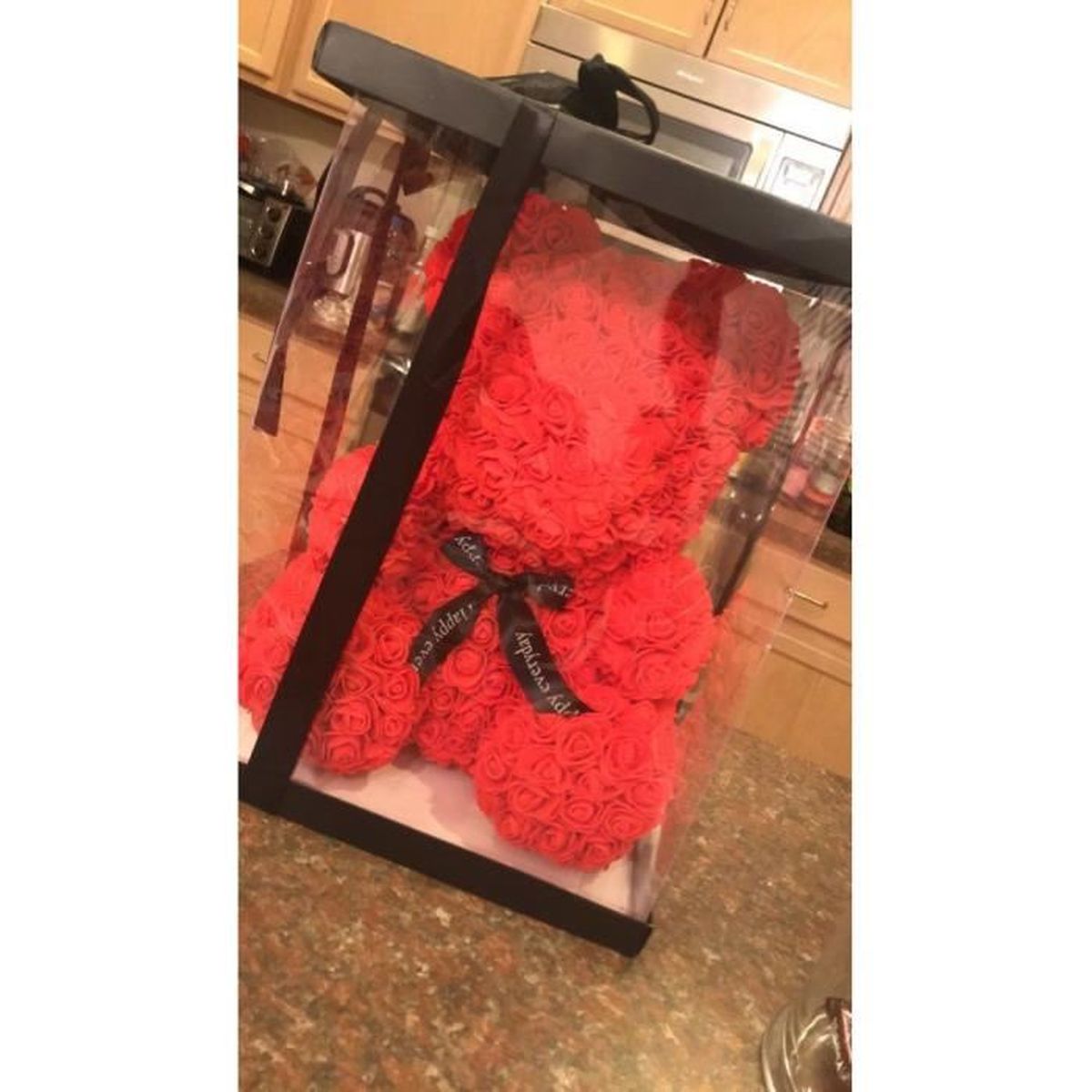 Ours en rose 40 cm avec boite Clearance