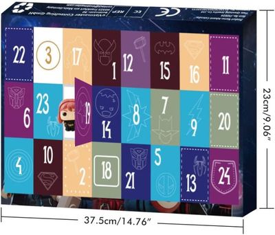Calendrier De L'Avent 2025 – 24 Surprises : Figurines, Porte-clés, Colliers, Bracelets, Pendentifs – Cadeau De Noël Et Anniversaire Pour Enfants