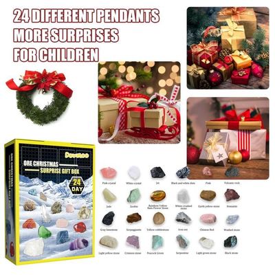 Pukamam Calendrier de l'Avent 2023 Enfant Pierre Précieuse et Fossile pour  Filles Garçons Cadeau de Noël : : Livres