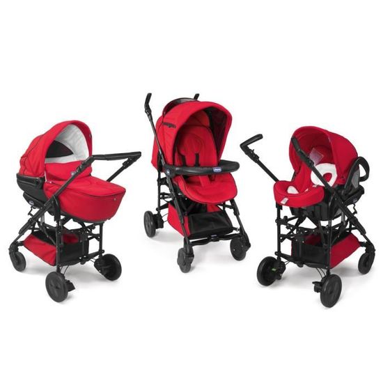 poussette rouge chicco