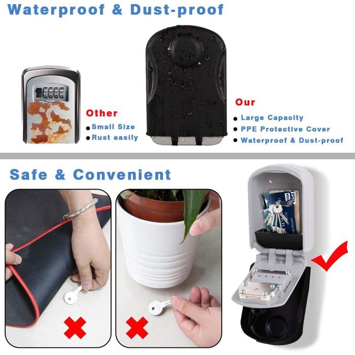 BOÎTE DE RANGEMENT Sécurisée Pour Collection De Pièces De Monnaie Avec Doubl EUR 81,37 - PicClick FR