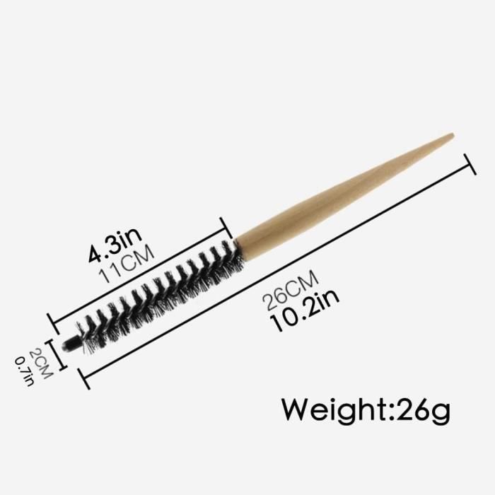 Lichi Lot De 2 Mini Brosses à Récurer Rondes En Bambou & Sisal - Kit Nettoyage Écologique Vaisselle, Légumes, Salle De Bain