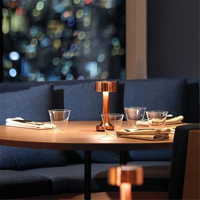 Lampe de Table Sans Fil LED Rechargeable pour Bar, Restaurant