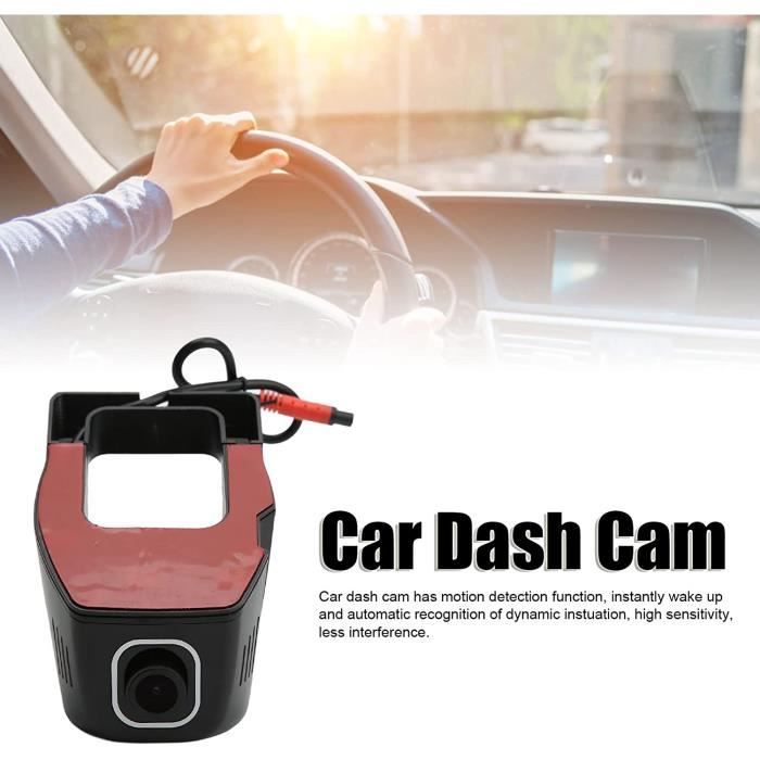 ECSiNG 10pcs Autocollants Avertissement Caméra Dashcam PVC Jaune 89x28mm - Stickers Enregistrement Vidéo Voiture