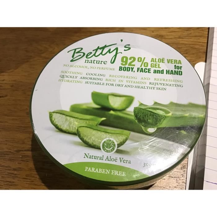 Gel Aloe Vera - Betty's Nature - 92% - Hydratant - Tous types de peau -  Absorption rapide - Cdiscount Au quotidien