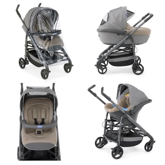 Poussette chicco trio love silver discount