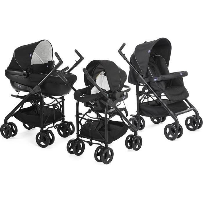 Chicco Poussette Combinee 3 En 1 Trio Sprint Black Black Night à Prix  Carrefour