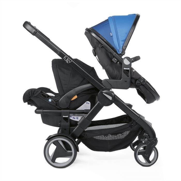 Poussette double avec nacelle sales