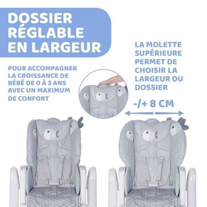 Coussin de chaise - CHICCO - Polly Magic Relax - Gris - Bébé - Réglable -  Mixte - Cdiscount Puériculture & Eveil bébé