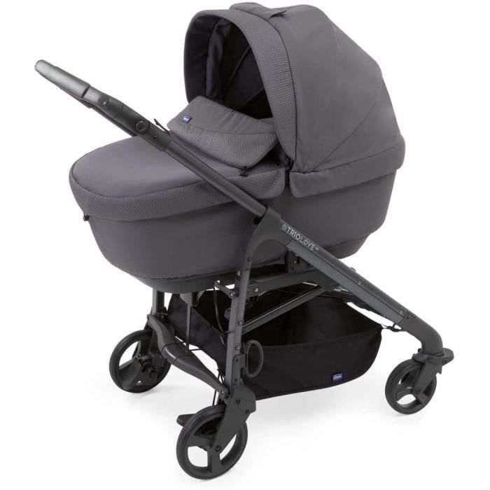 CHICCO Poussette combinée 3 en 1 TRIO STYLEGO UP Jet black - Cdiscount  Puériculture & Eveil bébé