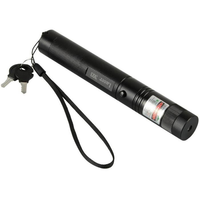 KIN Rouge Laser 303 5 mW Stylo Pointeur Laser Pointeur Stylo lumière laser  Puissant avec 4000 mAH 18650 Batterie + Chargeur de - Cdiscount Informatique