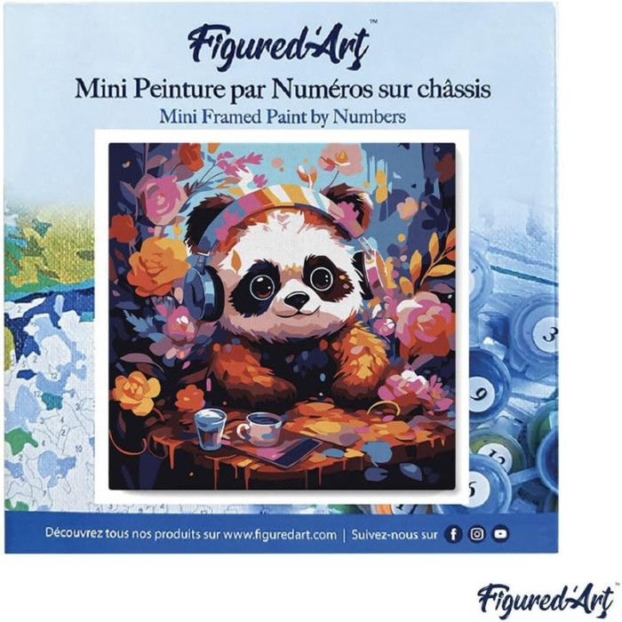 Figured' Art Peinture par numéros Adultes Toile Art Deco Femme - Kit de Peinture