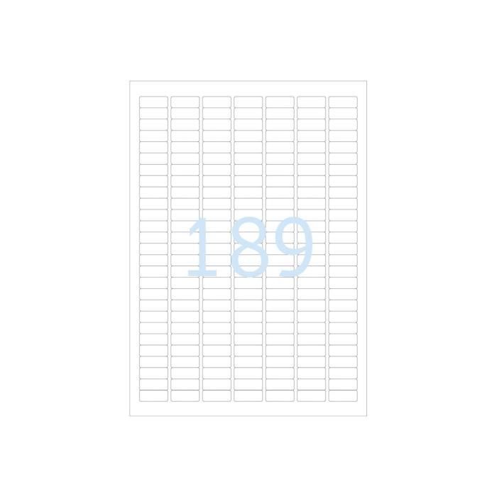 HERMA - Papier - mat - auto-adhésif - blanc - 25.4 x 10 mm 4725  étiquette(s) (25 feuille(s) x 189) étiquettes - Cdiscount Beaux-Arts et Loisirs  créatifs
