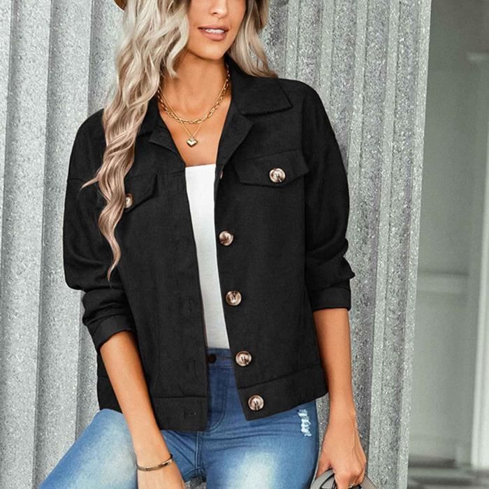 Dioche Veste en velours c tel femme Women s Corduroy Jacket