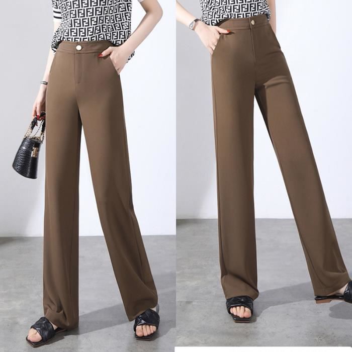 Pantalon femme taille haute coupe large new arrivals