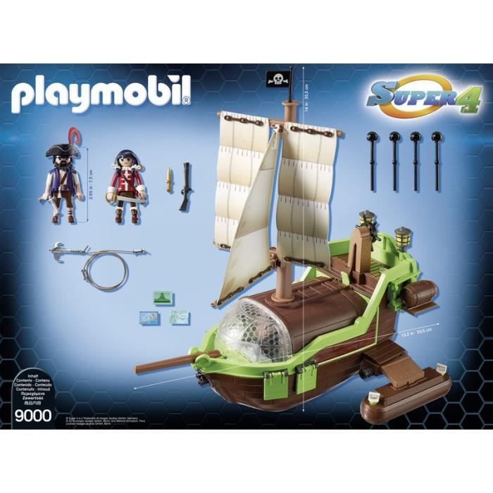 Playmobil super 4 pirate ship top