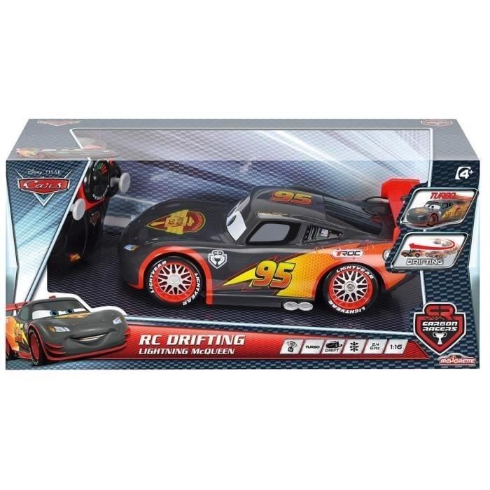 Voiture Télécommandée Flash Mc Queen Carbon 1/16 - Disney - Smoby - Turbo  et dérapage - Cdiscount Jeux - Jouets