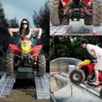 2x Rampe de chargement Moto ATV Pliable Aluminium Rail d'accès 223cm 680kg - 30221-2