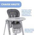 CHICCO Chaise Haute Polly Magic Relax 4 Roues graphite-2