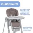 CHICCO Chaise Haute Polly Magic Relax 4 Roues cocoa-2