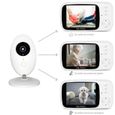 PIMPIMSKY Bébé Moniteur 3,5 " LCD Babyphone Vidéo Ecoute Bébé Video Camera Caméra de réglage à 360 degrés-2