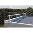 Enrouleur de bâches pour piscine UBBINK XTRA - Margelles bois - Jusqu'à 5,5m - Manivelle en aluminium-2