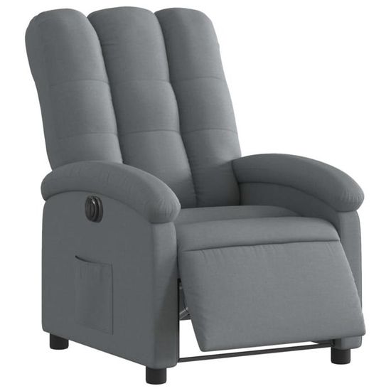 VidaXL Fauteuil Inclinable En Tissu Gris Clair - La Poste
