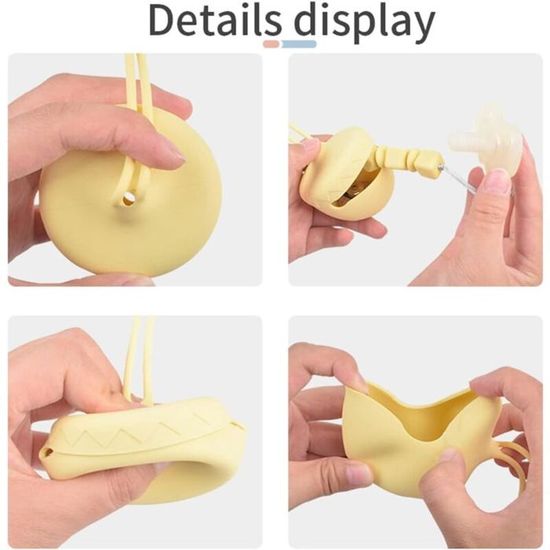 Boîte De Stockage Sucette Bébé Transparente - Rangement Hygiénique Qualité Alimentaire